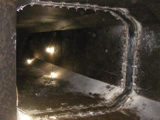 a custom shape HydraTite seal installed in an oddly shaped culvert