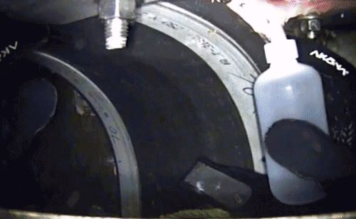 Testing HydraTite with dye underwater Testing HydraTite with dye underwater