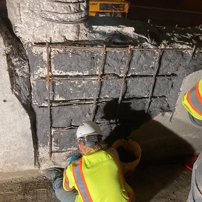 Concrete Bridge Repair Utilizing Fiber Wrap - HydraTech