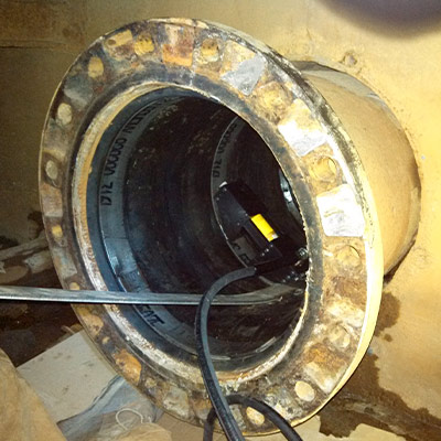 HydraTite installed as an end seal