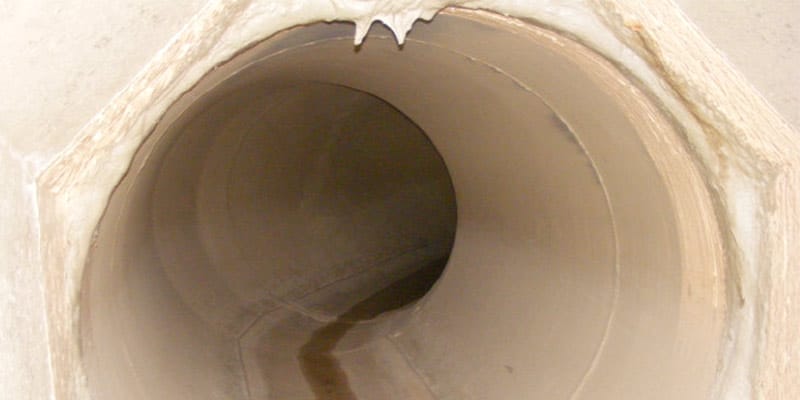transition joint in a cooling tunnel