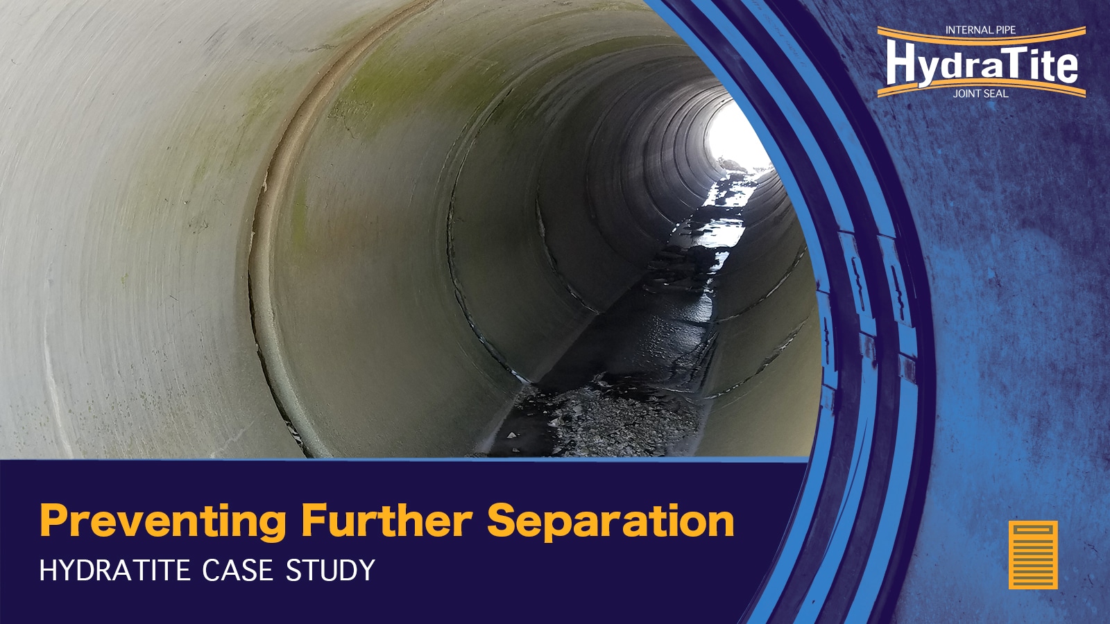Exposed joints in a culvert, 'Preventing Further Separation, HydraTite Case Study'
