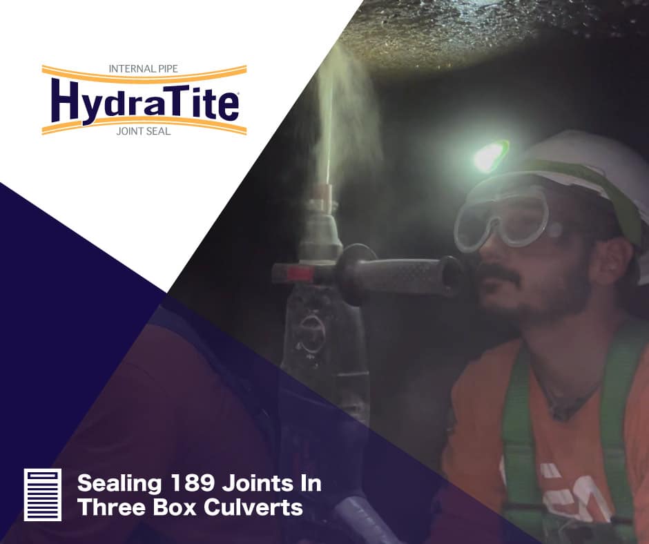 Sealing 189 Joints In Three Box Culverts HydraTech