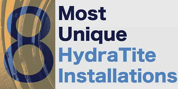 Blog header that says 'Most Unique HydraTite Installations'