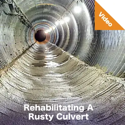 Concrete Coated Invert, 'Rehabilitating A Rusty Culvert'