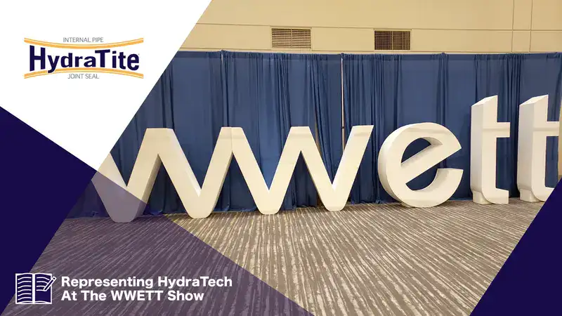Large Free-Standing Trade Show Sign, 'Representing HydraTech At The WWETT Show'