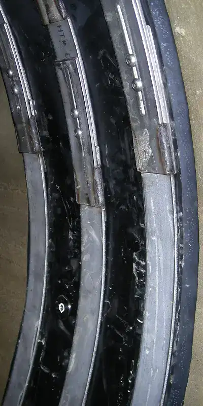 The Components Of HydraTite Laid Over A Joint In A Tank