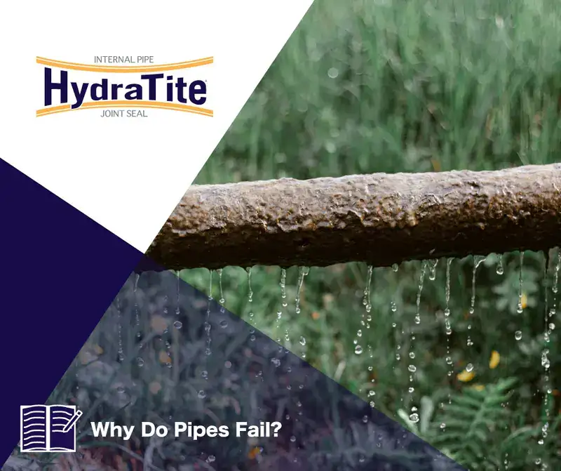 Illustration of HydraTite seals installed in an interlocking fashion, 'Sealing Over Tears In HDPE Pipes'