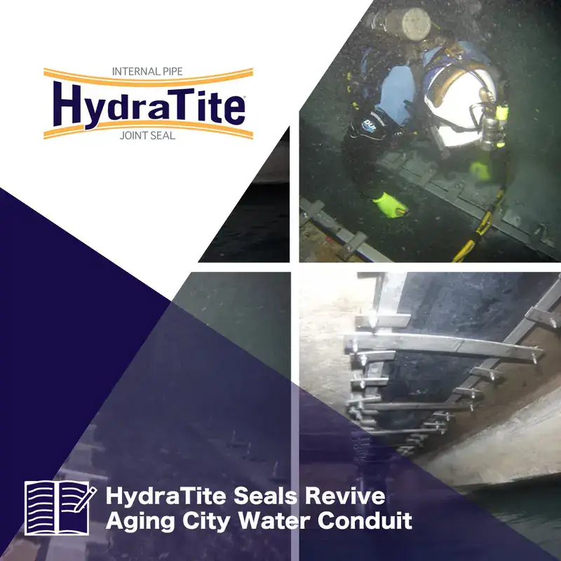 A field technician expanding a retaining band, 'Restoring A Century-Old Pipeline With HydraTite'