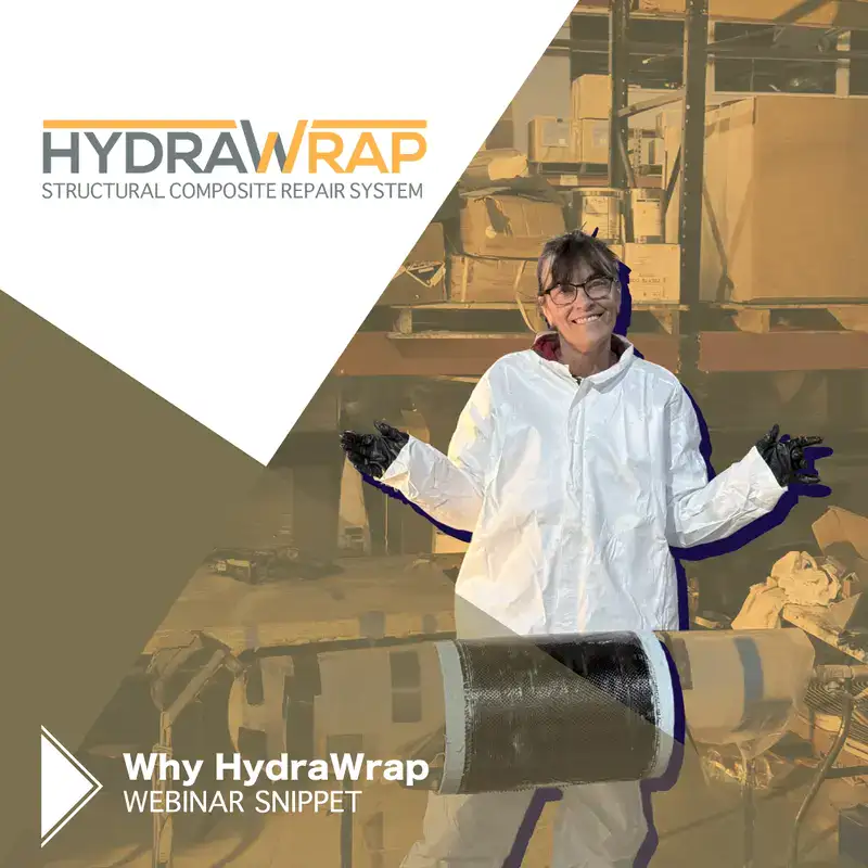 A field technician expanding a retaining band, 'Restoring A Century-Old Pipeline With HydraTite'
