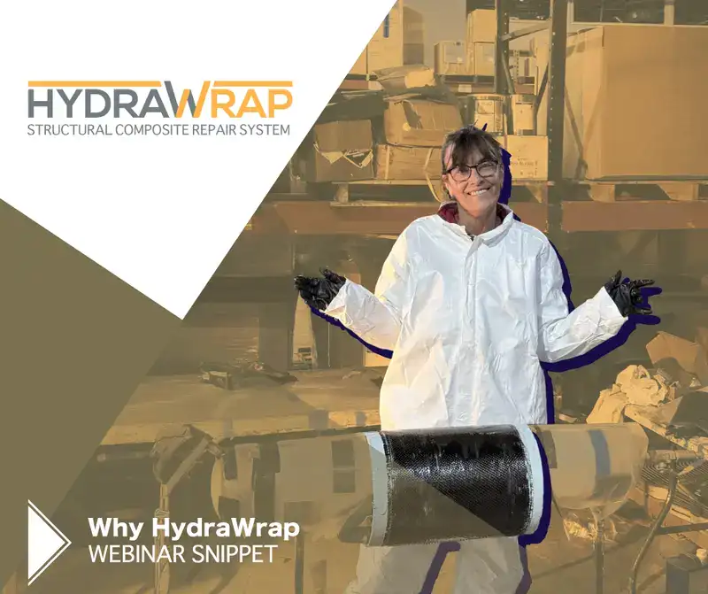 A field technician expanding a retaining band, 'Restoring A Century-Old Pipeline With HydraTite'