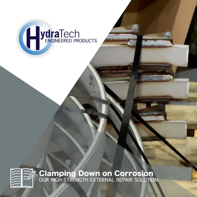 A test pipe wrapped in carbon fiber fabric, 'How To Install HydraWrap'