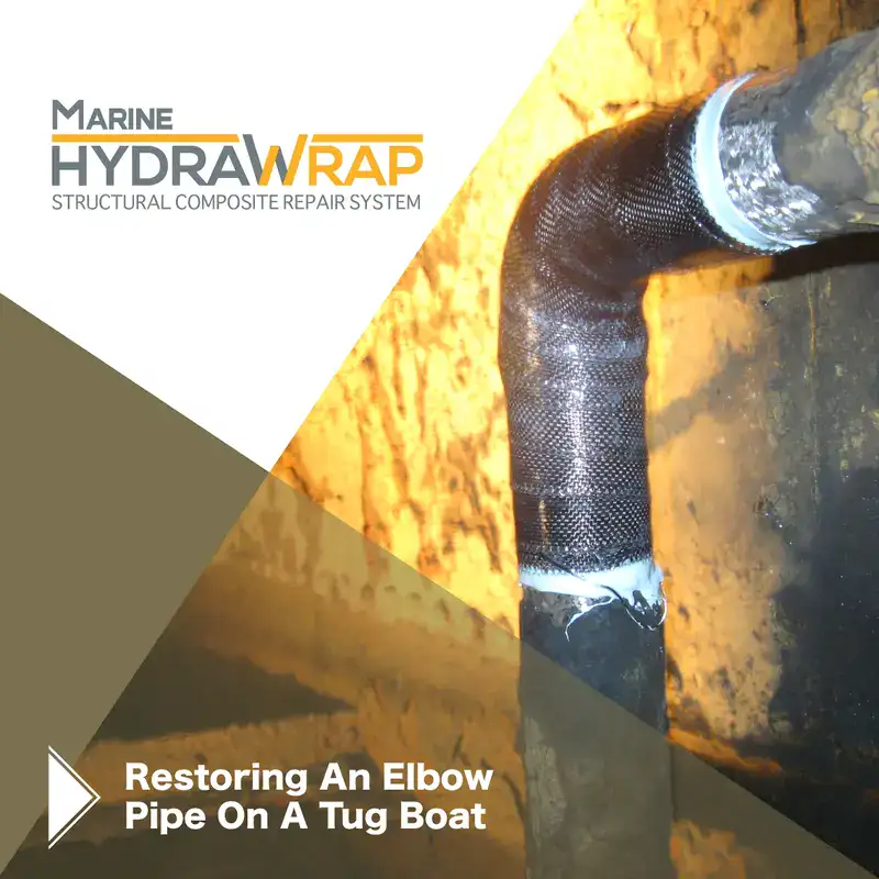 A test pipe wrapped in carbon fiber fabric, 'How To Install HydraWrap'