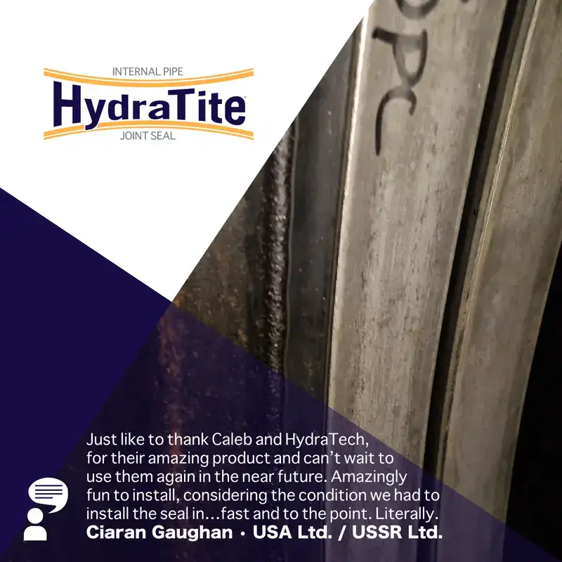 A test pipe wrapped in carbon fiber fabric, 'How To Install HydraWrap'