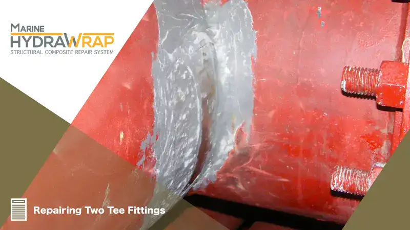 A pavilion repaired with HydraWrap, "Fortified Wooden Posts Against The Elements"