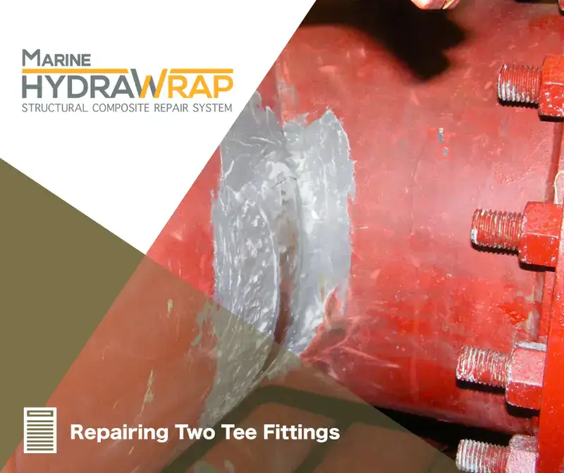 A pavilion repaired with HydraWrap, "Fortified Wooden Posts Against The Elements"