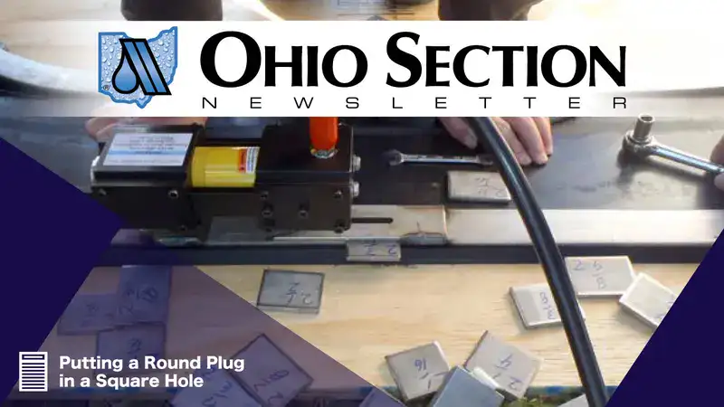 Box Seal Being Installed1 A guy on a ladder with tools in hand, 'Preparing For OTEC, October 14th & 15th, Booth 114'