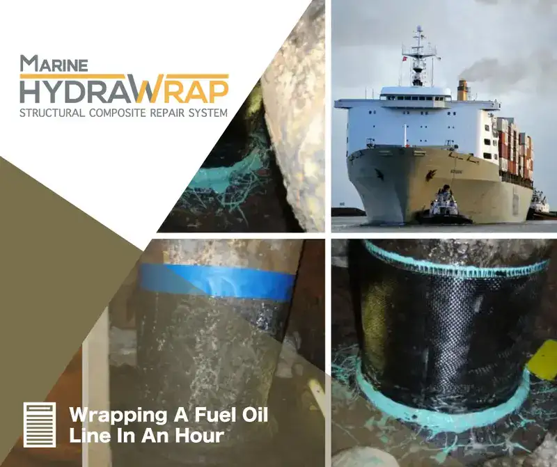 A HydraTite seal installed over a joint, 'Protecting A Municipality's Water Supply'