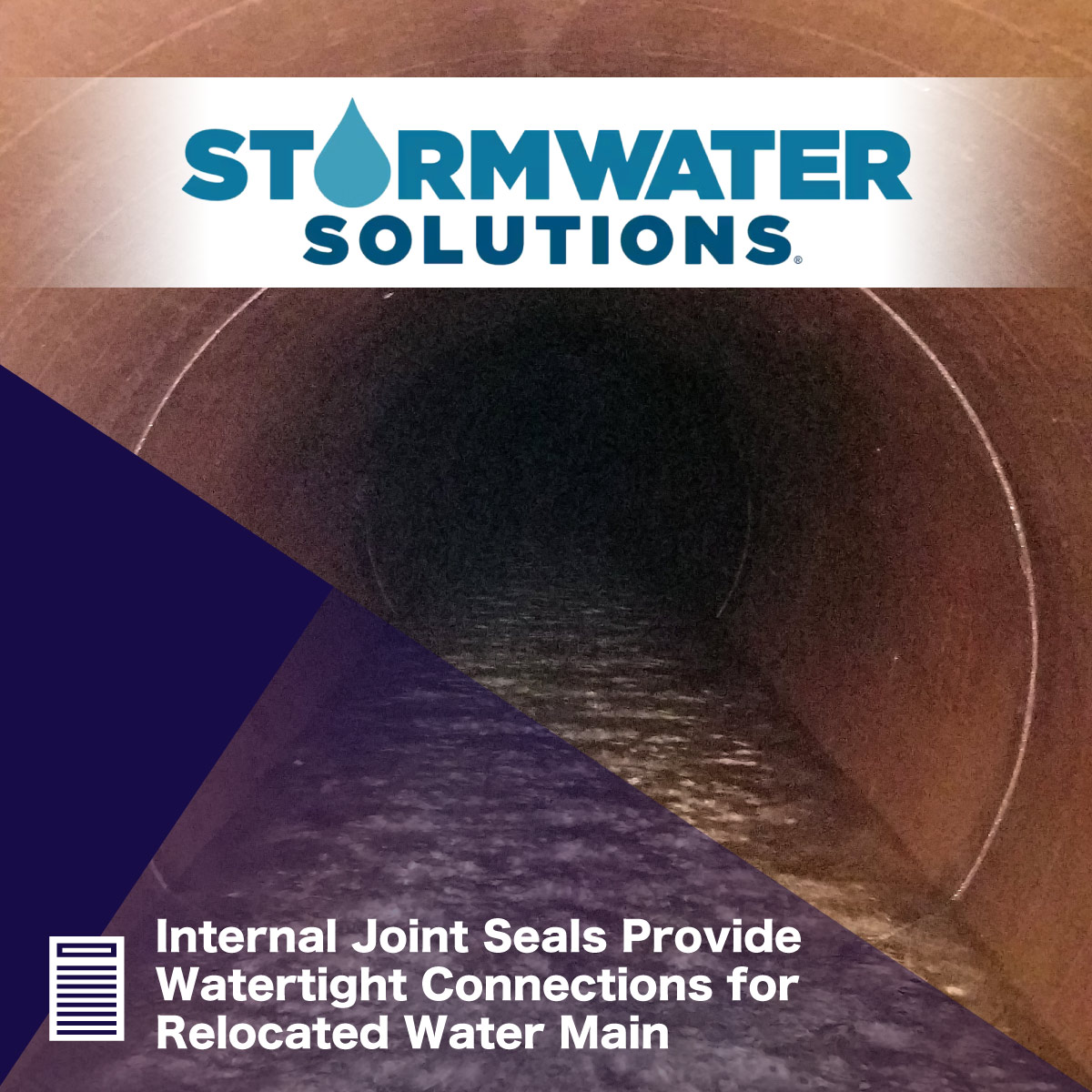 Relocated-Water-Main-Article1 A guy on a ladder with tools in hand, 'Preparing For OTEC, October 14th & 15th, Booth 114'