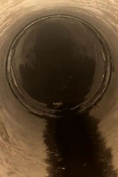 HydraTite, the internal pipe joint seal, installed over a joint to fortify it against leaks