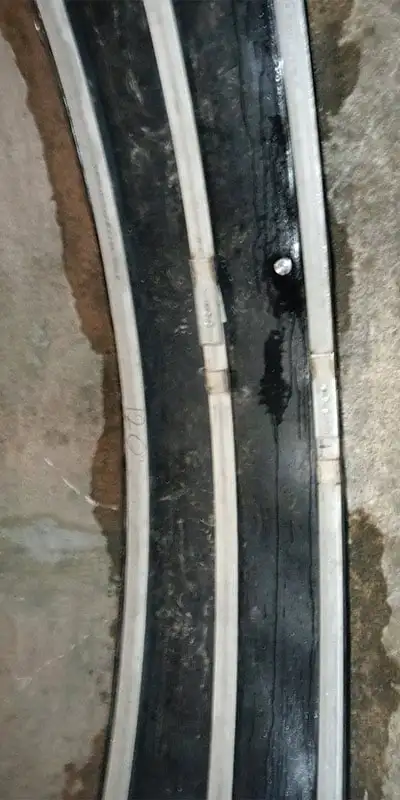 HydraTite installed over a joint