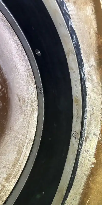 HydraTite installed over a joint in a round pipe