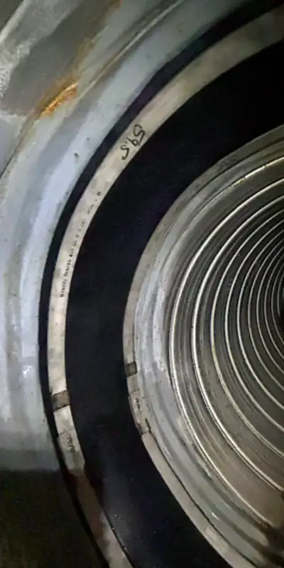 HydraTite installed inside a pipe to eliminate leaks