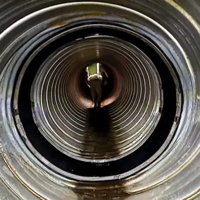 HydraTite installed inside a pipe to prevent leaks