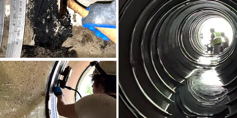 Installing HydraTite in a stormwater culvert
