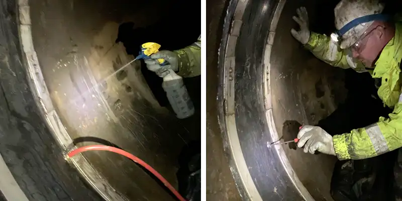 Air Testing A HydraTite Seal