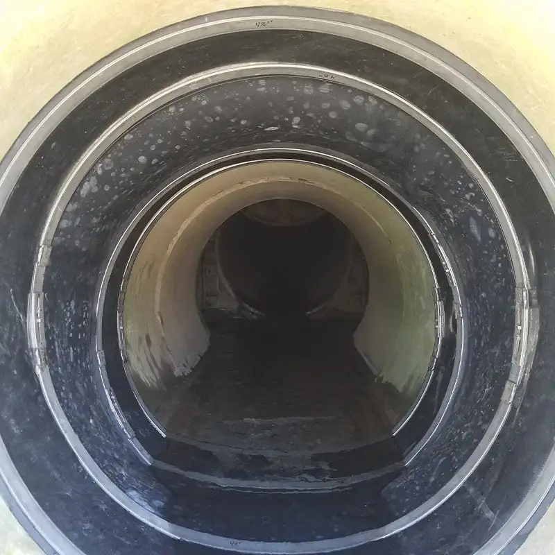 A Double-Wide HydraTite Seal Installed Over A Severely Offset Joint In A Large-Diameter Pipe