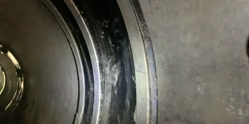 HydraTite installed with three sets of retaining bands over a joint inside a stormwater culvert