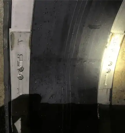 HydraTite installed over a joint in a pipe