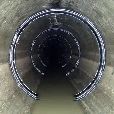 HydraTite installed over joints in a pipe that has minimal water flow