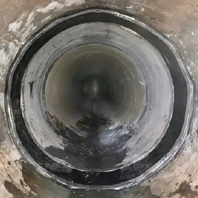 HydraTite installed over the end of a liner