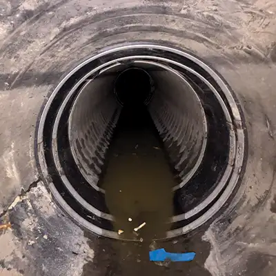 HydraTite installed over a joint to restore the pipe