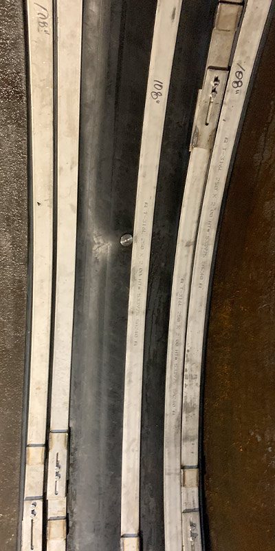 HydraTite installed over a joint in a large-diameter metal pipe