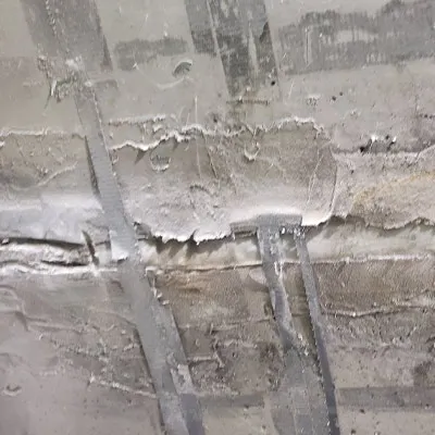 A concrete pipe joint in a box-shaped pipe