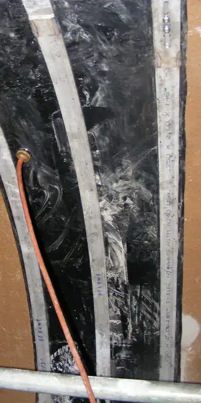 A HydraTite seal air tested inside a large-diameter pipe