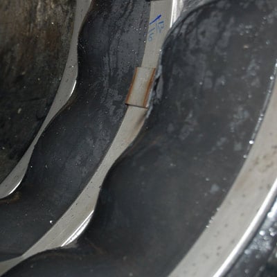 HydraTite sealing a joint in a sewer pipe