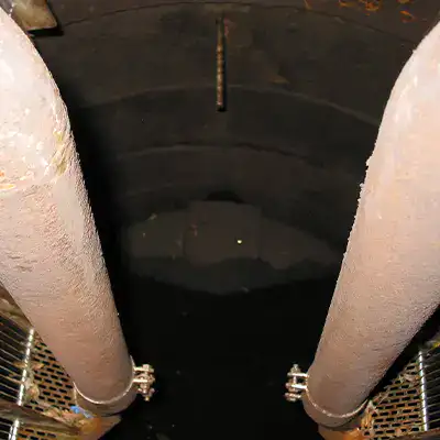 Entrance to a pipe
