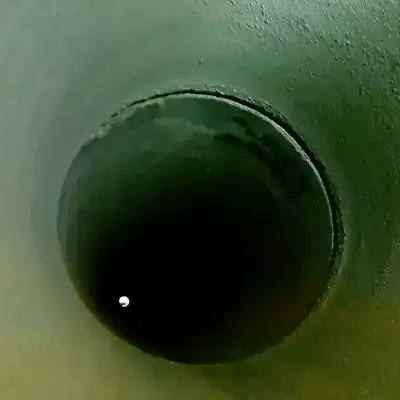 An exposed joint in a pipe