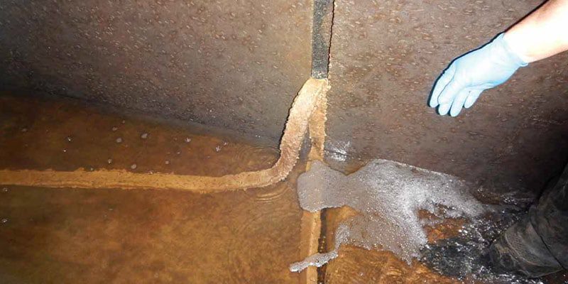 Filler falling out of an expansion joint