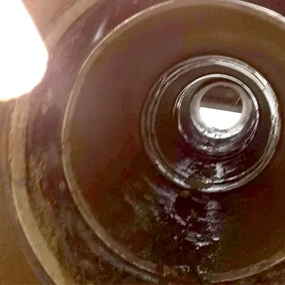 HydraTite Internal Pipe Joint Seals installed over joints inside this potable waterline