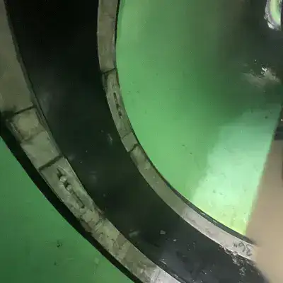 HydraTite installed inside a PVC pipe