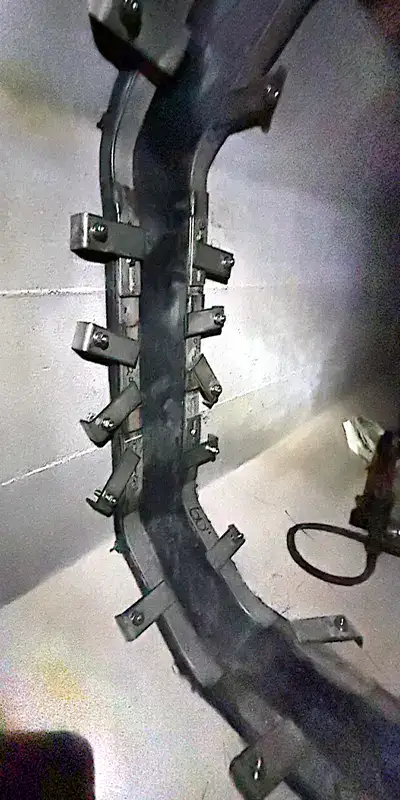 HydraTite internal pipe joint seal installed over a joint in this box-shaped stormwater drain sump