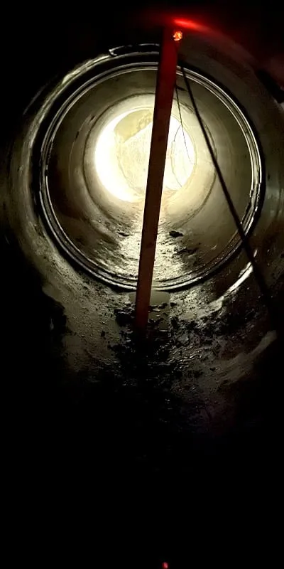 HydraTite installed inside a pipe over joints