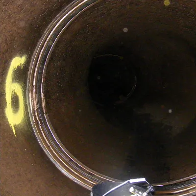 HydraTite installed in a power plant pipeline under their substation