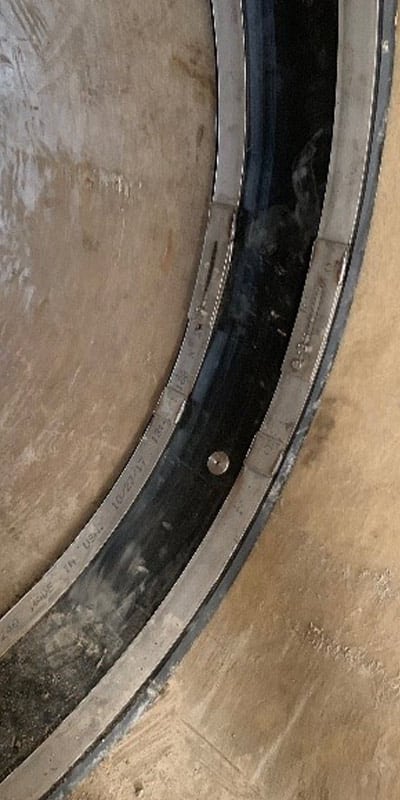 HydraTite sealing joints in a drinking water line
