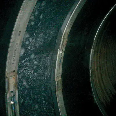 A HydraTite seal sleeve installed inside a HDPE